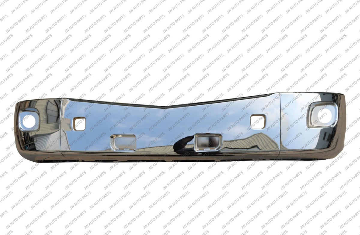 GA-PE-011D PETERBILT 579 BUMPER ASSY CHROME WITH FOG LAMP HOLE PLASTIC