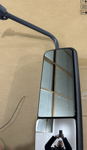 GA-FR-040D-R* DOOR MIRROR CHROME WITH BRACKET RH For FREIGHTLINER CENTURY COLUMBIA 2004 2005 2006 2007 2008 2009 2010 2011 2012 2013 2014