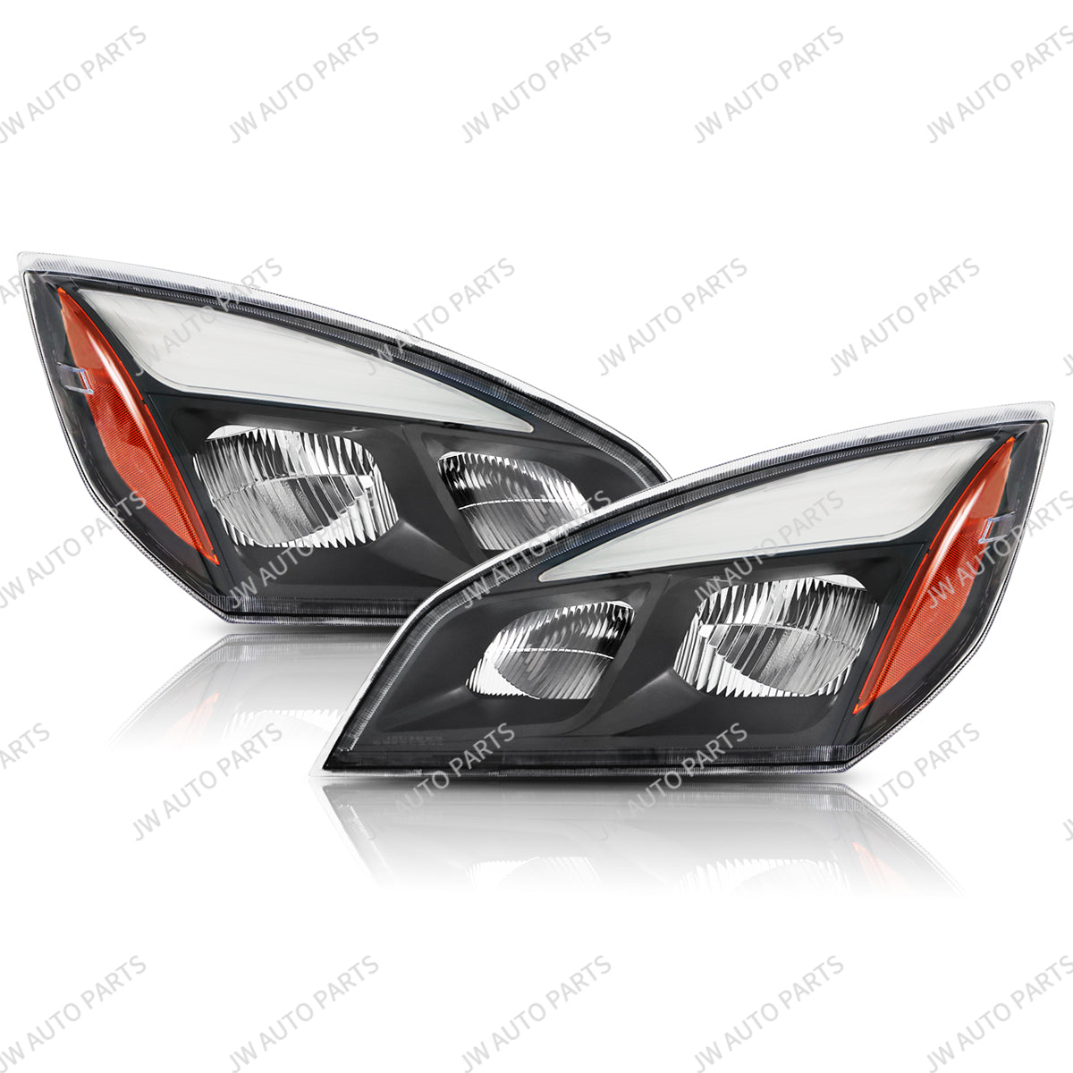 GA-FR-097R FREIGHTLINER CASCADIA 2018 2019 2020 2021 2022 2023 2024 NEW CASCADIA HEAD LAMP BLACK R OEM: A66-01405-003