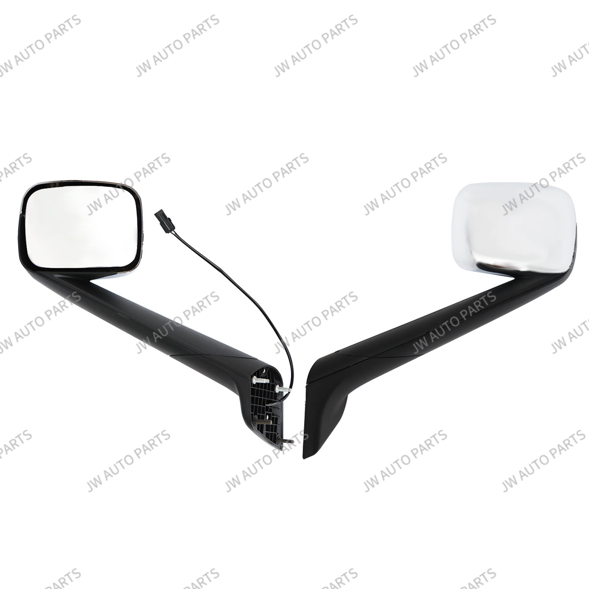 GA-FR-100AL FREIGHTLINER CASCADIA 2018 2019 2020 2021 2022 2023 2024 HOOD MIRROR  CHROME L OEM:A22-73566-002